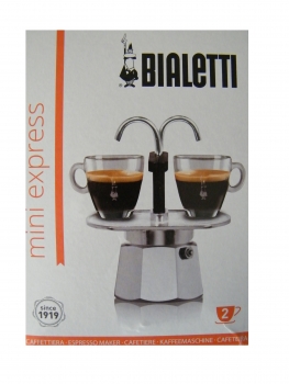 Bialetti Mini Express 2 Tassen Espressokocher (0001284/MR)