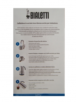 Bialetti New Kitty 2 / 6 Tassen Espressokocher (0004888 / 0004883)