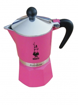 Bialetti Rainbow 3 Tassen Espressokocher (0005012) fuchsia / pink