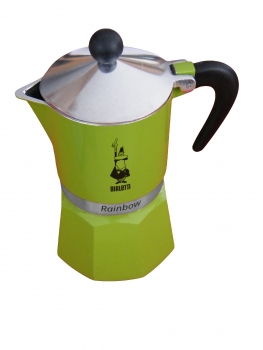 Bialetti Rainbow 3 Tassen Espressokocher (0004972) grün