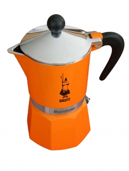 Bialetti Rainbow 3 Tassen Espressokocher (0004992) orange
