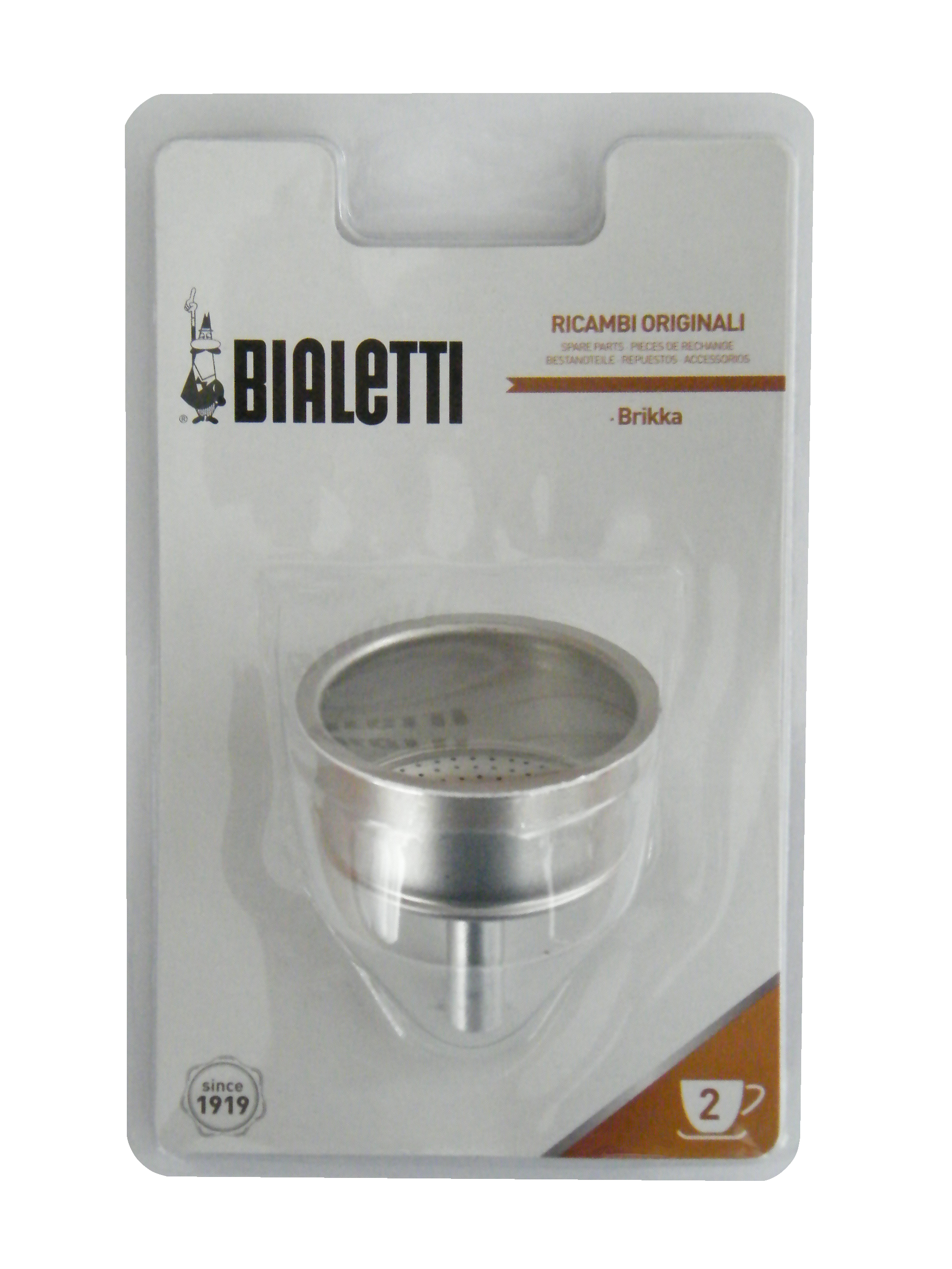 BeGaKaffeeservice Bialetti Brikka Trichter Filter, Aluminium, 2