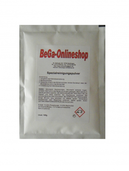 Reinigungspulver / Kaffeefettlöser 100g Beutel