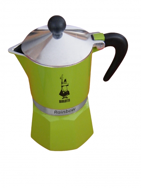 Bialetti Rainbow 3 Tassen Espressokocher (0004972) grün