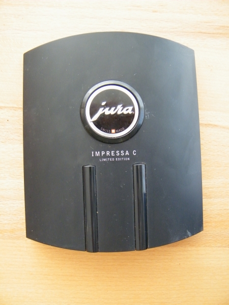 Gebrauchte Frontblende (schwarz) "Impressa C Limited Edition" mit Emblem